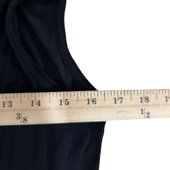 Soft Surroundings Floral Hibiscus Black Shift Dress & Slip‎ Size Medium - Picture 8 of 11